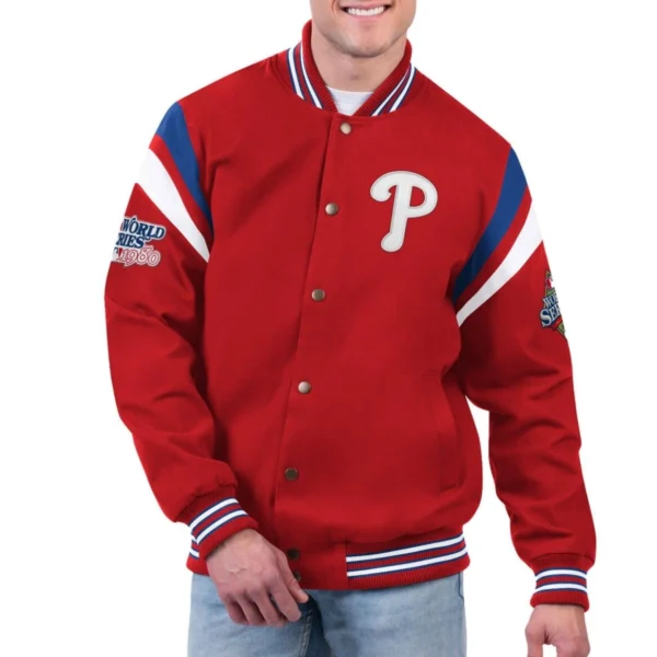 Philadelphia Phillies Quick Full-Snap Varsity Jacket