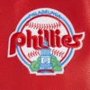 Philadelphia Phillies Retro Classic Women’s CreamRed Wool & Leather Varsity Jacket 4