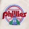 Philadelphia Phillies Retro Classic Women’s Full-Snap White Satin Varsity Jacket 5