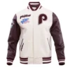 Philadelphia Phillies Retro Classic Wool & Leather Varsity Jacket 2
