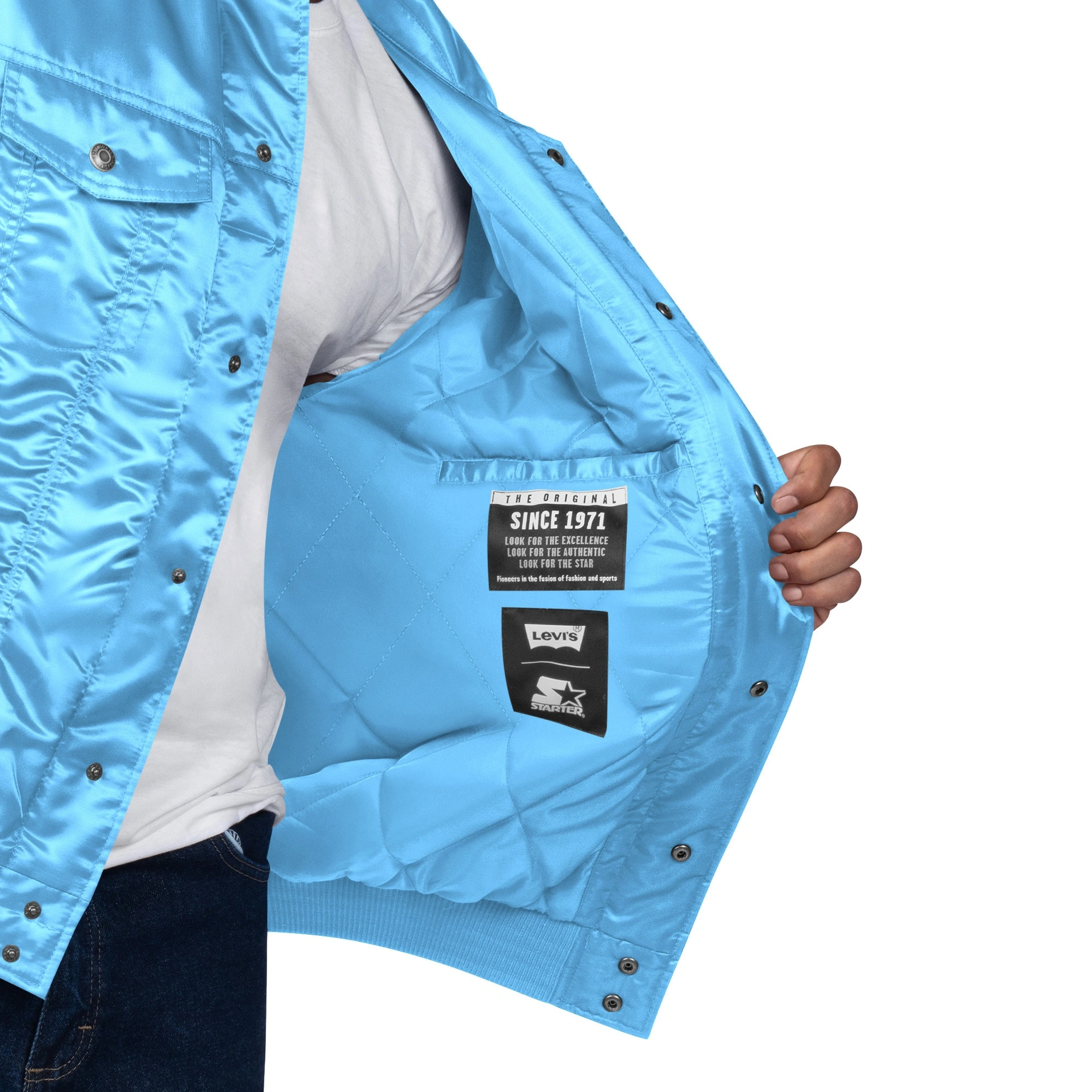 Philadelphia Phillies Satin Trucker Jacket – Blue 3