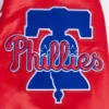 Philadelphia Phillies Script Tail Satin Varsity Red Jacket 4