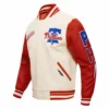 Philadelphia Phillies Script Tail WhiteRed Wool & Leather Varsity Jacket 2