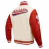 Philadelphia Phillies Script Tail WhiteRed Wool & Leather Varsity Jacket 3