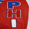 Philadelphia Phillies Script Tail WhiteRed Wool & Leather Varsity Jacket 5