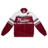 Philadelphia Phillies Special Script Satin Varsity Jacket – RedWhite
