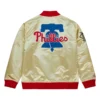 Philadelphia Phillies Team OG 2.0 Satin Full-Zip Varsity Gold Jacket