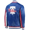 Philadelphia Phillies The Ace Satin Varsity Blue Jacket 1