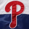Philadelphia Phillies The Ambassador Satin Varsity Red Jacket 3