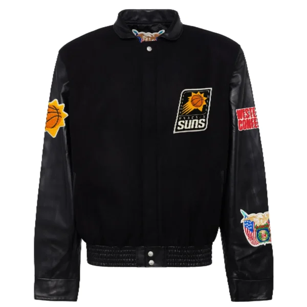 Phoenix Suns Black Wool Varsity Jacket