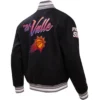 Phoenix Suns City Edition Black Varsity Jacket 1