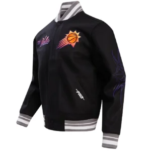 Phoenix Suns City Edition Black Varsity Jacket