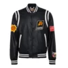 Phoenix Suns Full Leather Black Varsity Jacket