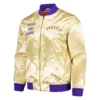Phoenix Suns Team OG 2.0 Satin Full-Zip Vintage Logo Varsity Gold Jacket