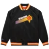 Phoenix Suns Throwback Wordmark Full-Snap Satin Varsity Jacket