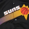 Phoenix Suns Throwback Wordmark Full-Snap Satin Varsity Jacket 2