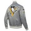 Pittsburgh Penguins Grey Varsity Jacket 3