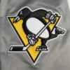 Pittsburgh Penguins Grey Varsity Jacket 4