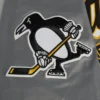 Pittsburgh Penguins Grey Varsity Jacket 5