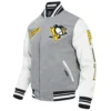 Pittsburgh Penguins Wool Varsity Grey Jacket 2