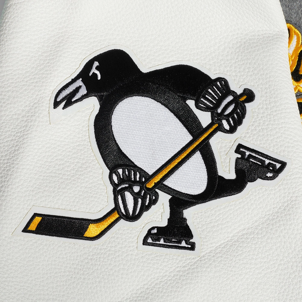 Pittsburgh Penguins Wool Varsity Grey Jacket 6