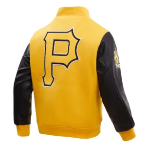 Pittsburgh Pirates Hometown Wool & Leather Varsity Jacket 1