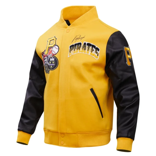 Pittsburgh Pirates Hometown Wool & Leather Varsity Jacket