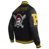 Pittsburgh Pirates Mashup Logo Wool & Leather Varsity Jacket 1