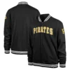 Pittsburgh Pirates Pack Pro Camden Full-Zip Track Varsity Black Jacket 2