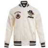 Pittsburgh Pirates Retro Classic Full-Snap White Satin Varsity Jacket