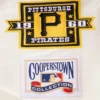 Pittsburgh Pirates Retro Classic Full-Snap White Satin Varsity Jacket 7