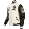 Pittsburgh Pirates Retro Classic Rib White & Black Varsity Jacket