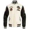 Pittsburgh Pirates Retro Classic Rib White & Black Varsity Jacket 2