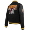 Pittsburgh Pirates Retro Classic Women’s Black Wool & Leather Varsity Jacket 2