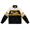 Pittsburgh Pirates Special Script Satin Varsity Jacket – BlackWhite