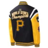 Pittsburgh Pirates Title Holder Full-Snap Varsity BlackYellow Jacket 1