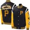 Pittsburgh Pirates Title Holder Full-Snap Varsity BlackYellow Jacket 2