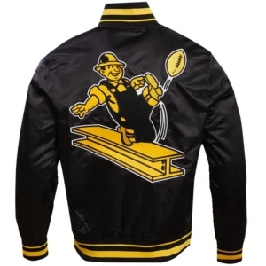 Pittsburgh Steelers Retro Classic Black Jacket 1