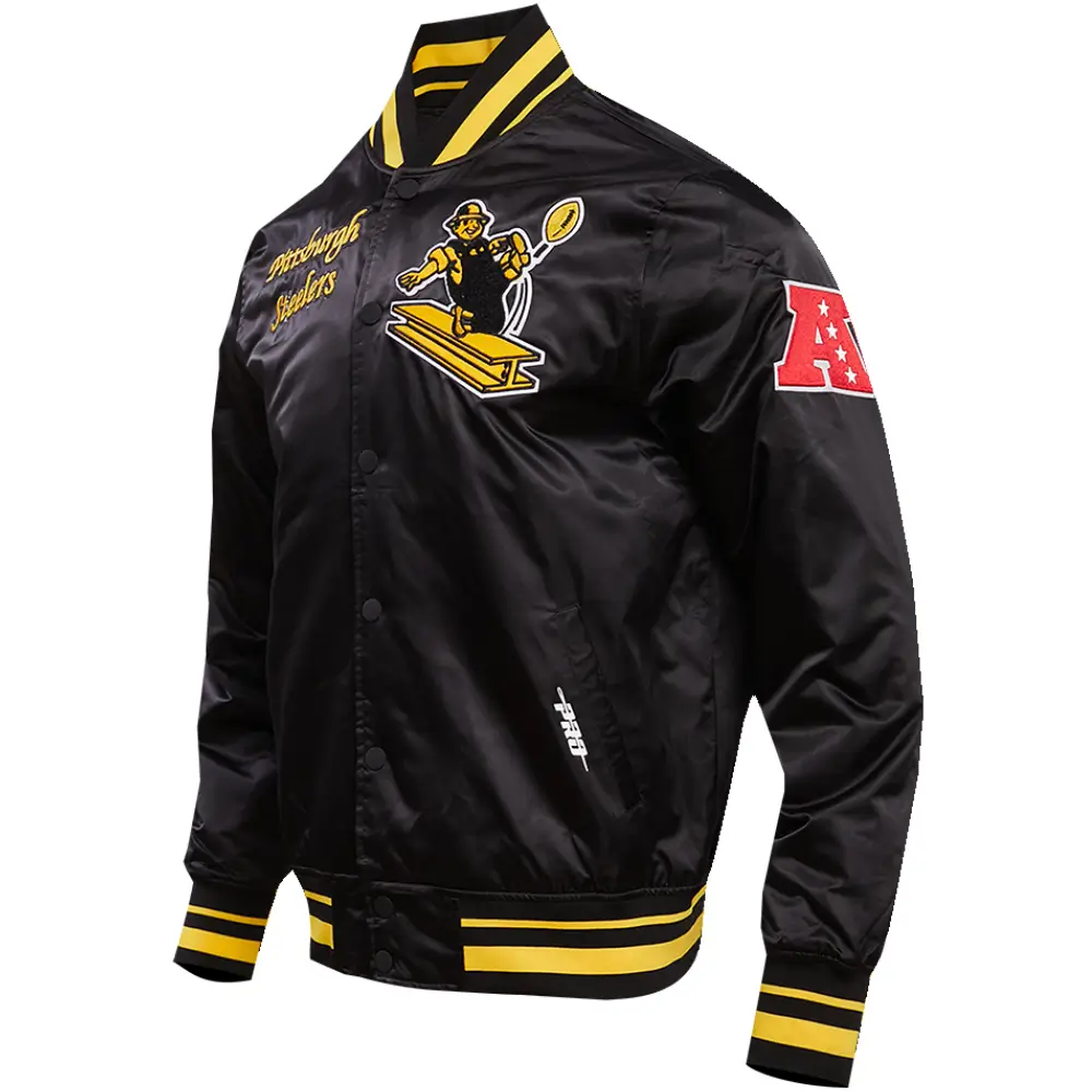 Pittsburgh Steelers Retro Classic Black Jacket 2