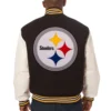 Pittsburgh Steelers Two Tone Varsity Jacket 1