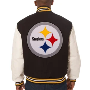 Pittsburgh Steelers Two Tone Varsity Jacket 1
