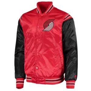 Portland Trail Blazers Enforcer Red Varsity Jacket