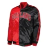 Portland Trail Blazers Fast Break Varsity Red and Black Jacket