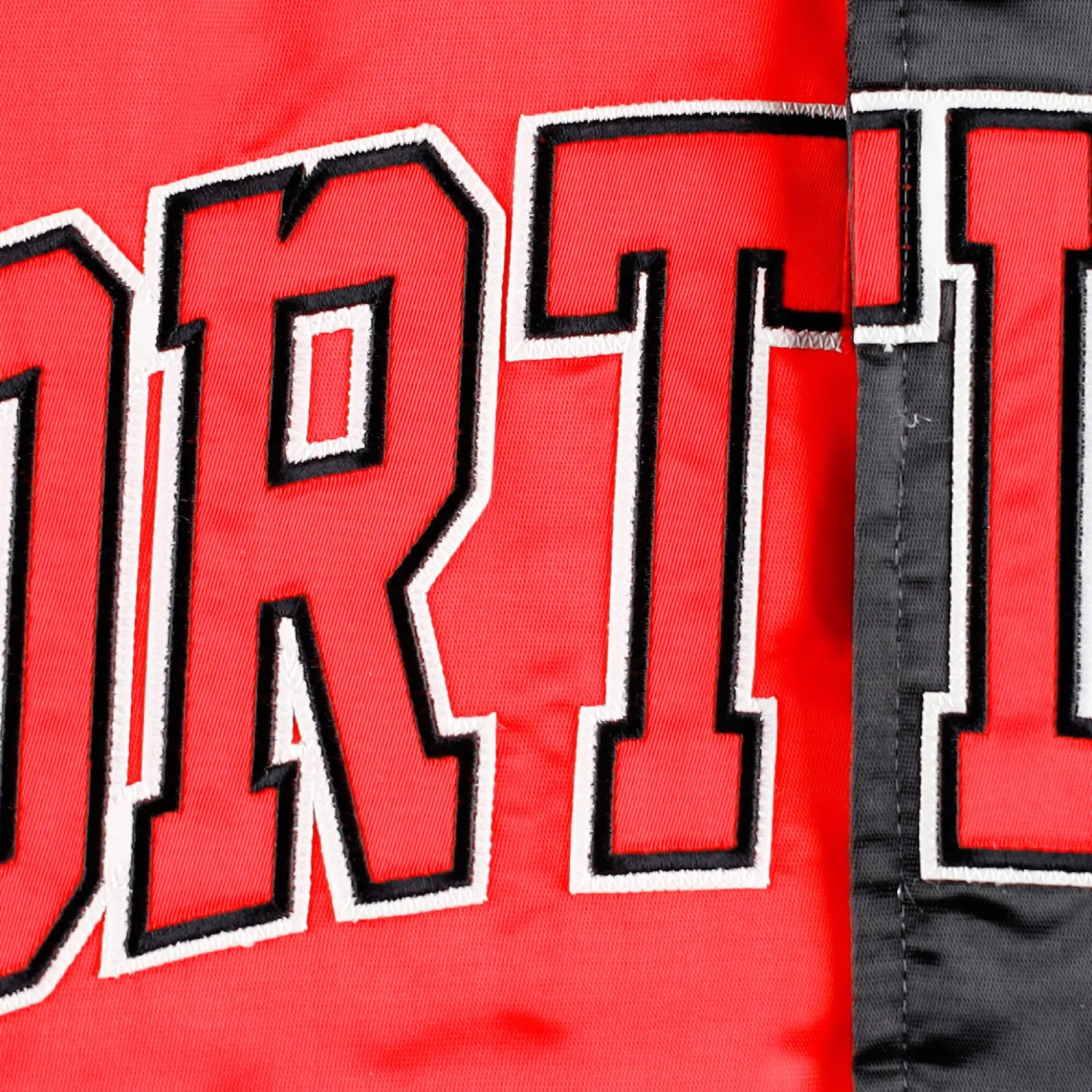 Portland Trail Blazers Fast Break Varsity Red and Black Jacket 2