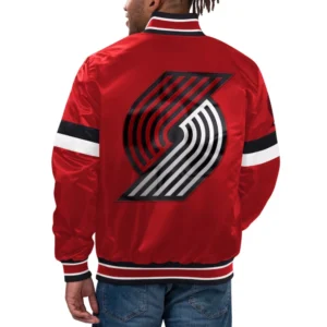 Portland Trail Blazers Home Game Varsity Red Jacket 1