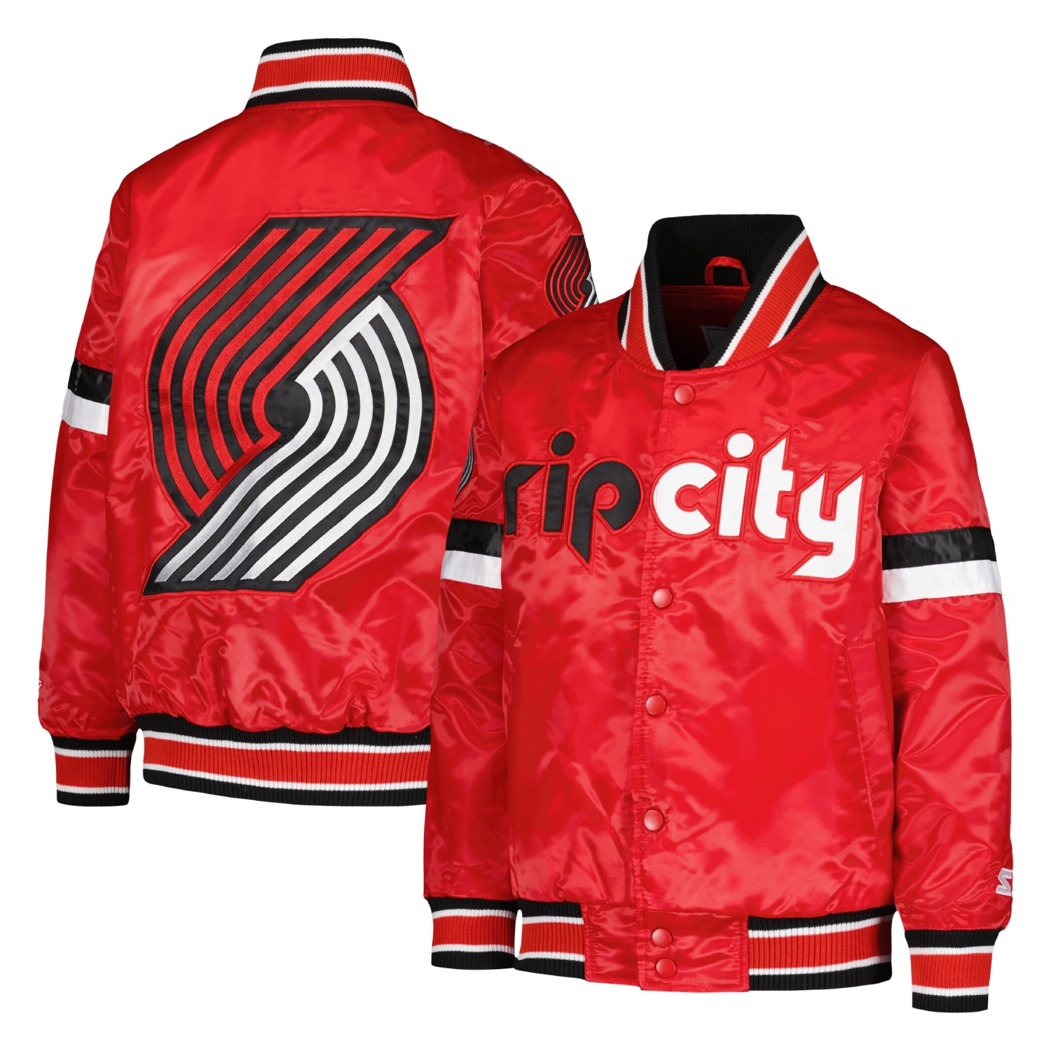 Portland Trail Blazers Home Game Varsity Red Jacket 4