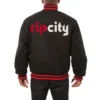Portland Trail Blazers One Color Black Varsity Jacket 1