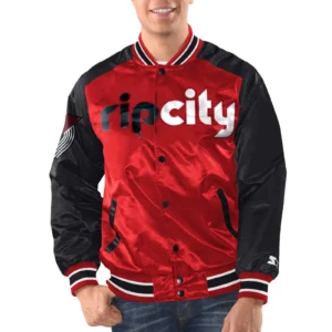 Portland Trail Blazers Renegade Red Varsity Jacket