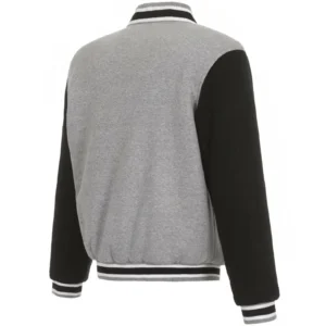 Portland Trail Blazers Two Tone Grey Varsity Jacket 1