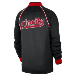 Portland Trail City Edition Authentic Varsity Black Jacket 1